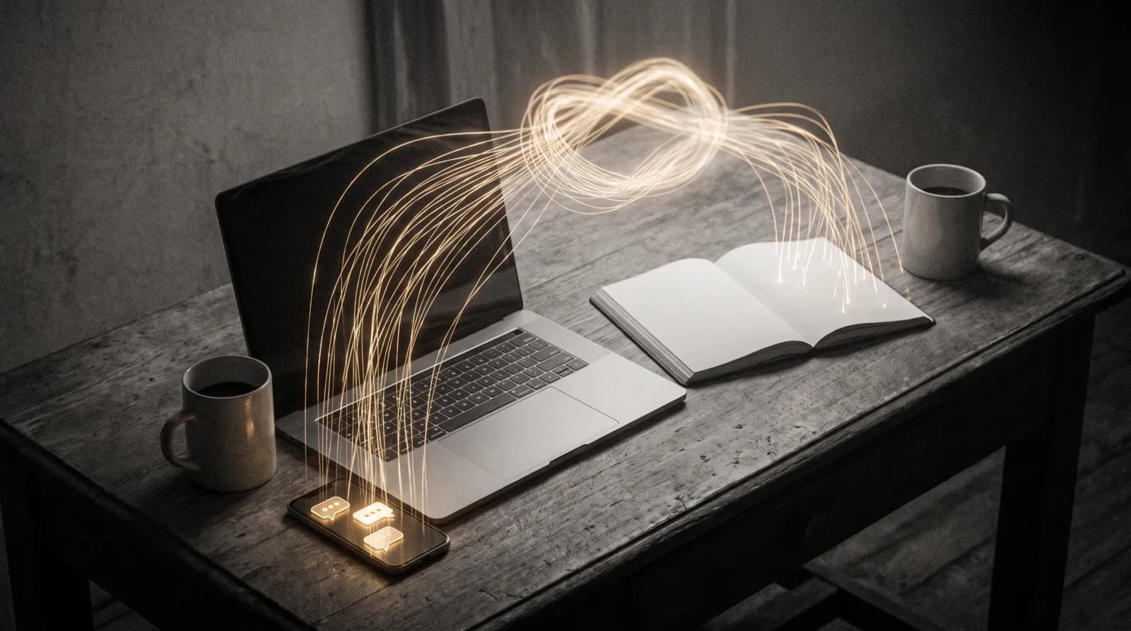 Trabalho de escritório a passar de manual a automático numa empresa.